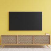 Lovely Space Mounted TV in Living Room